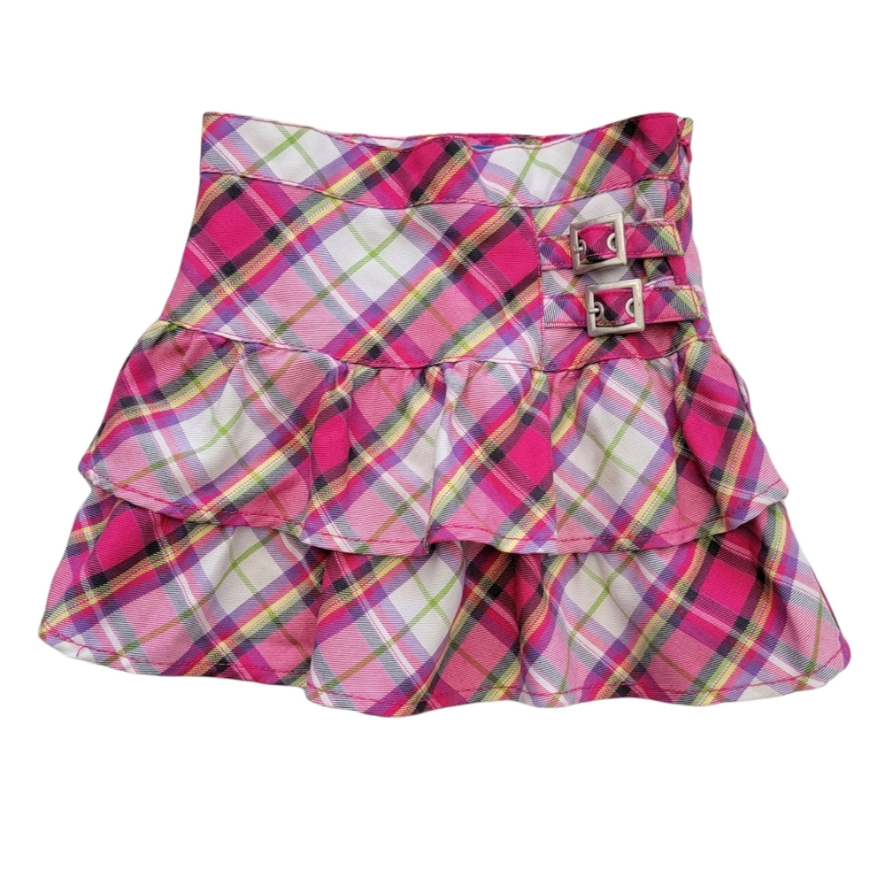 The Childrens Place Pink Plaid Skort Size 4